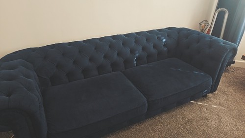 Chesterfield velvet seater - velvet, 3-seater