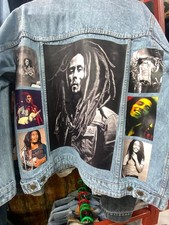 bob marley Denim jacket