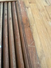  Louvered teak cabinet door