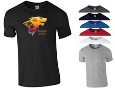 Game of Thrones T Shirt Summer Is Coming Parody GOT Wolf Jon Snow Gift Men Top