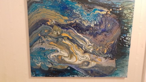 Modern metallic abstract - metallic,
