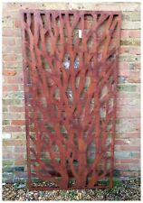 Lovely 1.8m (6ft) tall ‘Tree’ design rustic steel garden screen fence wall art
