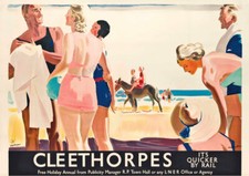 Vintage railway poster - vintage,