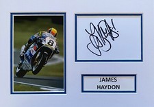 JAMES HAYDON HAND SIGNED A4 PHOTO MOUNT DISPLAY BSB AUTOGRAPH 1