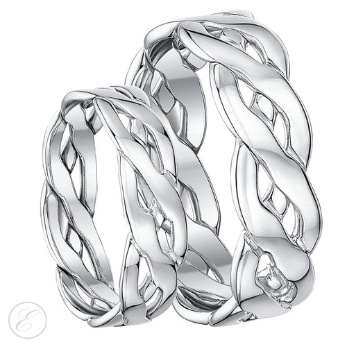 His hers 9ct white gold - his, hand