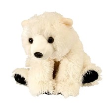 Beautiful plush cuddly Polar bear soft toy teddy,   10 inches, wild republic