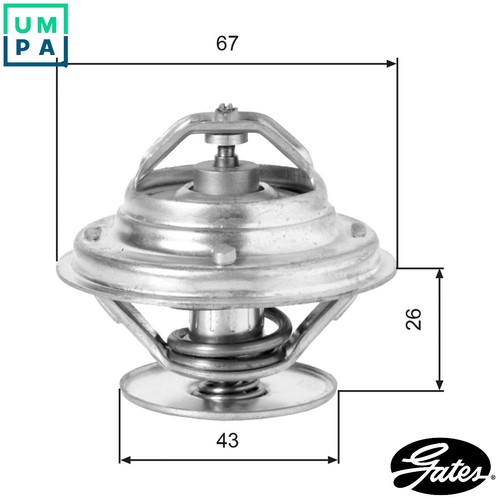 Thermostat coolant th05586g1 - thermostat,
