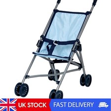 Easy-Fold Blue Doll Stroller