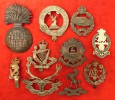 10 Assorted British Army cap
