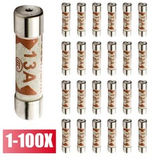 100Pcs 13A Domestic Fuses Plug