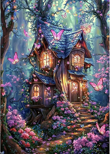 Fairy tale house - tale, diamond