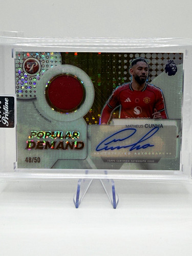 Topps pristine matheus cunha - topps,