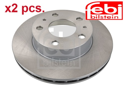 Pcs front brake disc - x2,