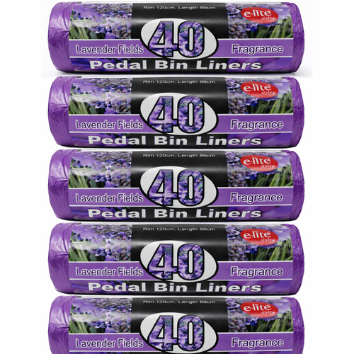 20l pedal bin liners lavender - 20l,