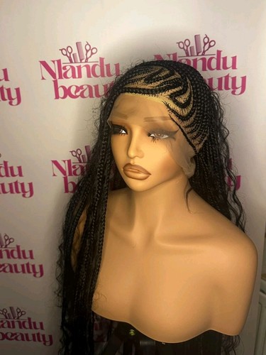 Handmade half cornrow - half,