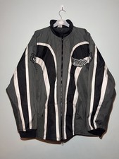 Wulfsport International Biker Motorcross Jacket Size XL Black Grey Silver Sports