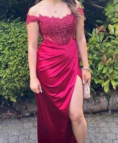 Burgundy embroidered off - burgundy,