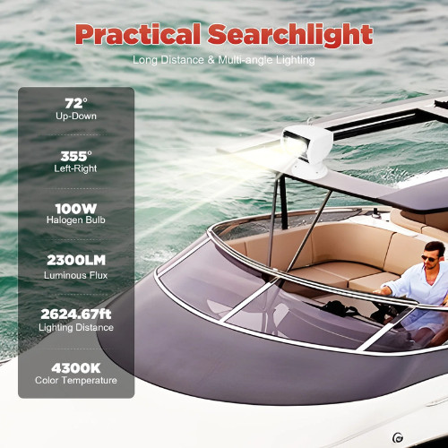 Marine boat searchlight remote - boat,