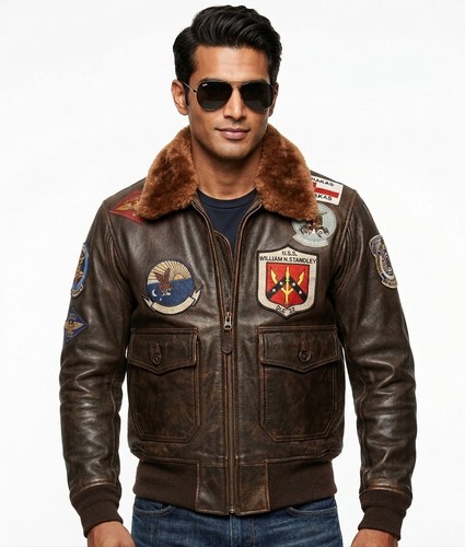 Top gun brown leather - gun,