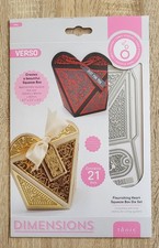 Tonic Studios Dimensions Flourishing Heart Squeeze Box Die Set 4110e