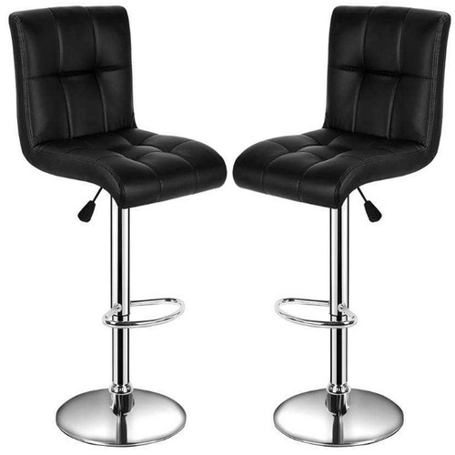 Pair black faux leather - black,