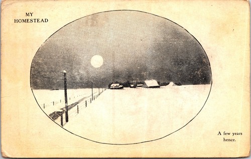 Vintage printed postcard 1911 - printed,