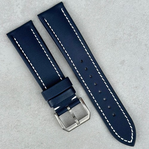 Blue sail cloth watch strap - sail,