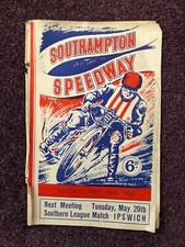 Speedway programme Southampton
