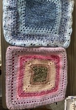 Homemade Crochet Pink & Blue