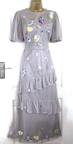 Monsoon gwendolyn grey dress - gwendolyn,