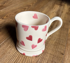 Emma Bridgewater 1/2 Pint Mug Pink Hearts (2011 Back Stamp)