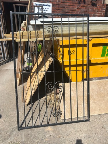 Black painted wrought iron