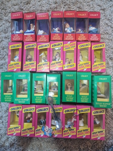 Vintage tetley teafolk job lot - vintage,