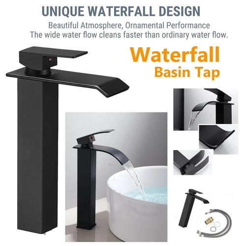 Tall waterfall basin mixer - tall,