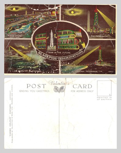 Vintage postcard blackpool - vintage,