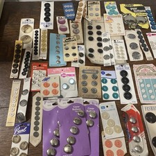 Job Lot Vintage Carded Buttons