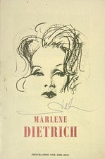 Marlene Dietrich Signed Autograph Bristol Sept 1965 Concert Programme