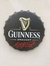Wall Art/sign Guinness/Vintage Tin Metal 35 cm Bottle Top Bar Pub hand made