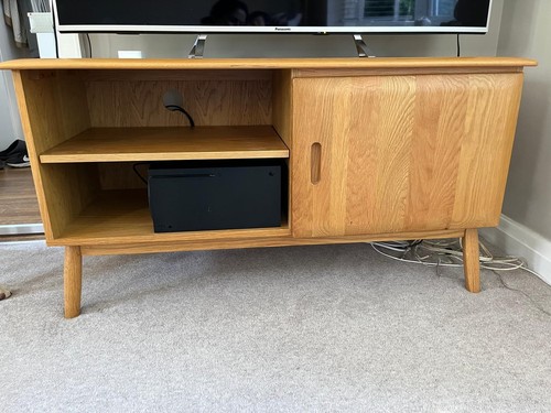 Oak unit media cabinet - unit,