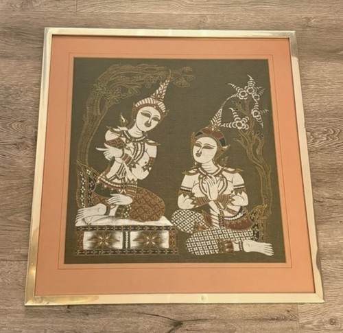 Vintage thai silk - thai, painting
