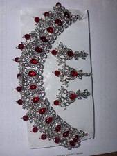 Silver Red Cherry Necklace and