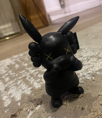 Kaws pikachu figure - pikachu, black