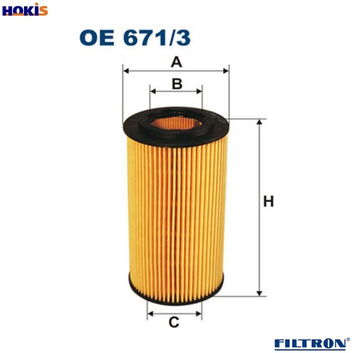 Oil filter 671 for - oil,