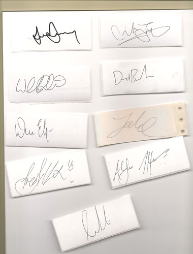 Signed various cricketers - various,
