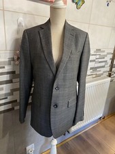 REISS Suit Blazer Grey Linen