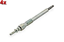 Glow Plug 4x HELLA Fits HONDA