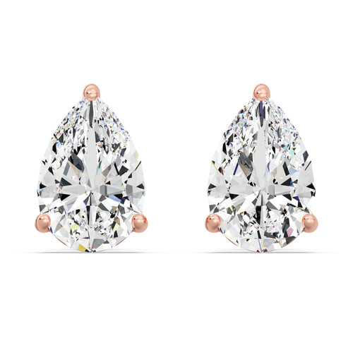Cvd diamond earrings carat - 2,