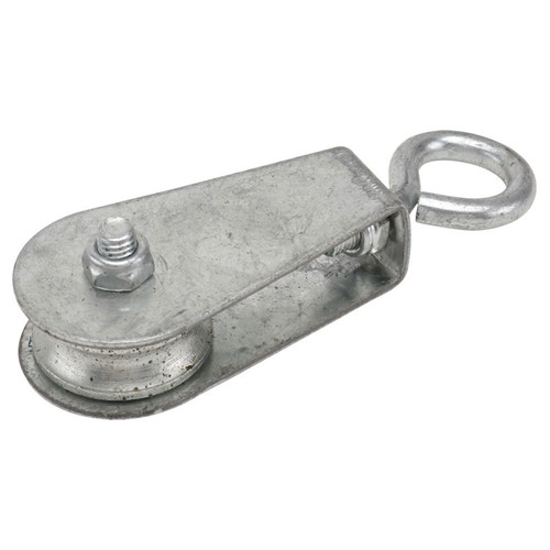 Silver steel cable pulley - silver,