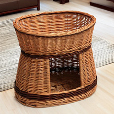 Wicker Cat House Bed