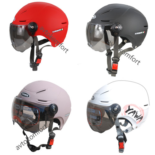 Motorcycle half helmet - half, with